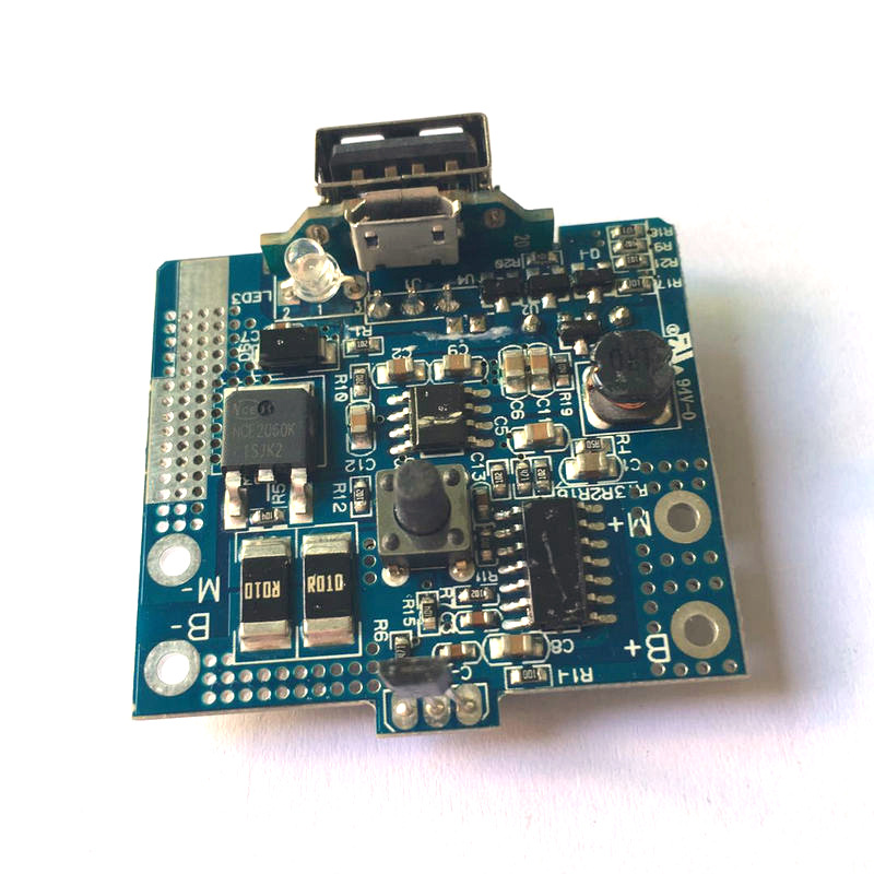 广西便携式果汁机单节3.7V线路板带温控 充电宝 蜂鸣器PCBA电路板开发